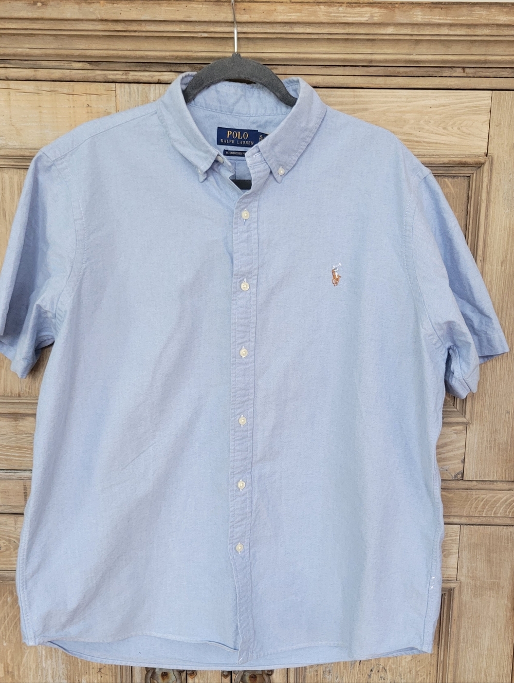 Ralph Lauren Light Blue Short-Sleeve Button-Down Shirt